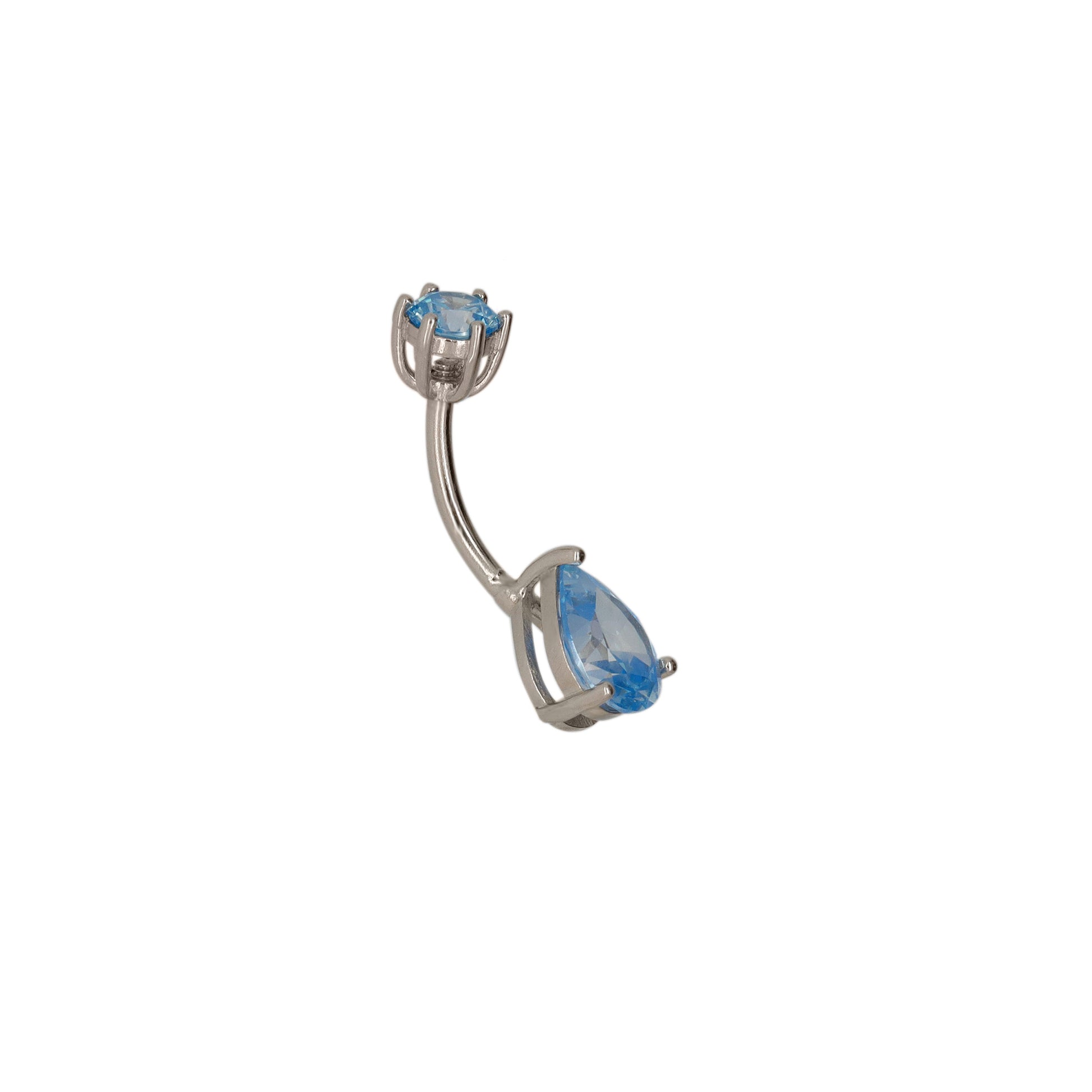 blue navel piercing