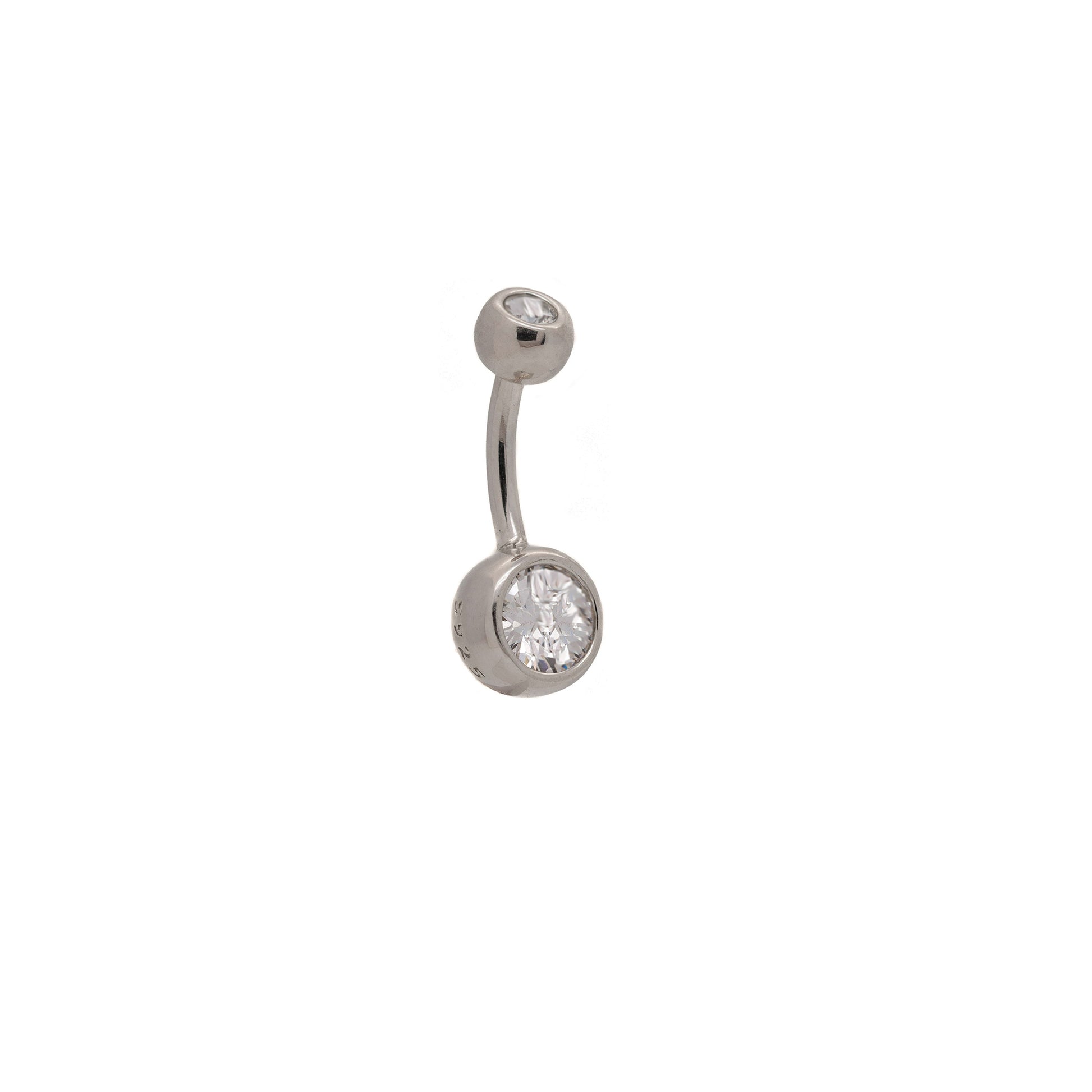 double jeweled belly button ring