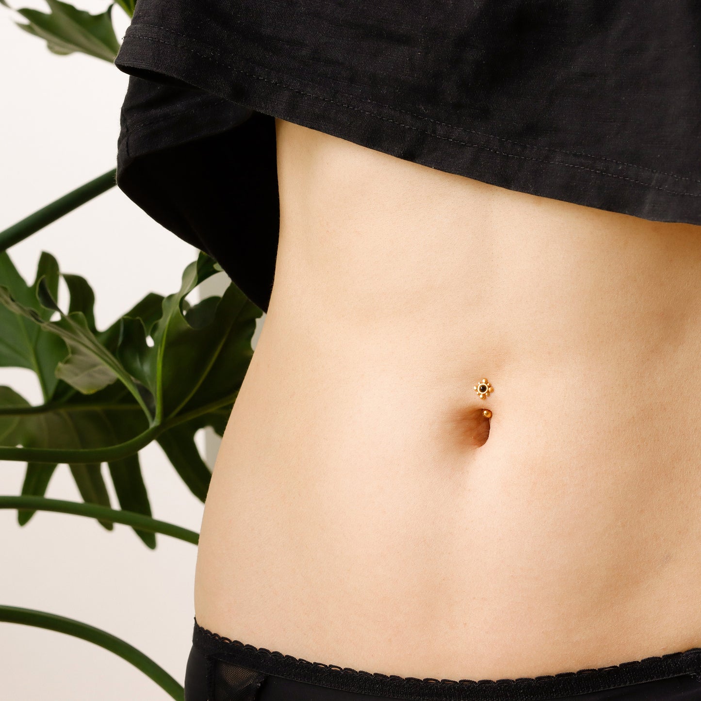 gold reverse belly bar
