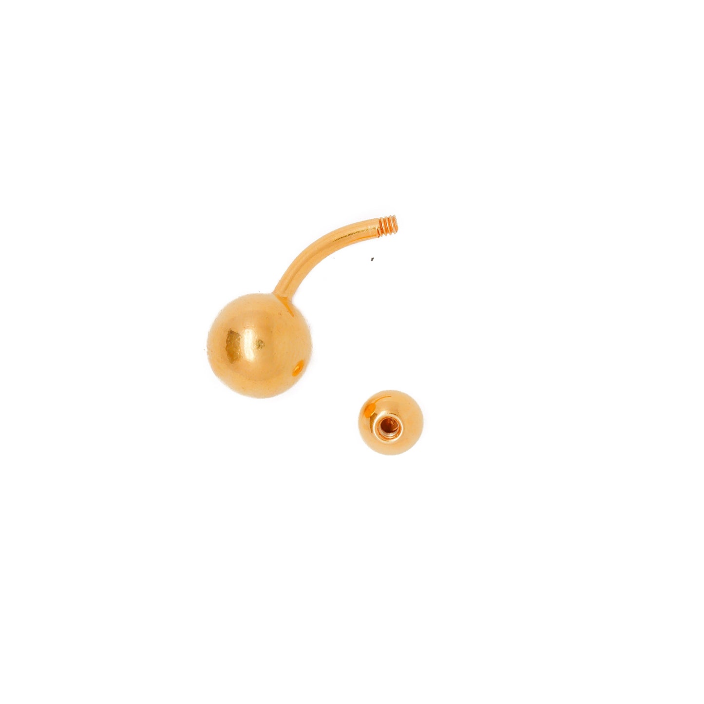 gold navel piercing