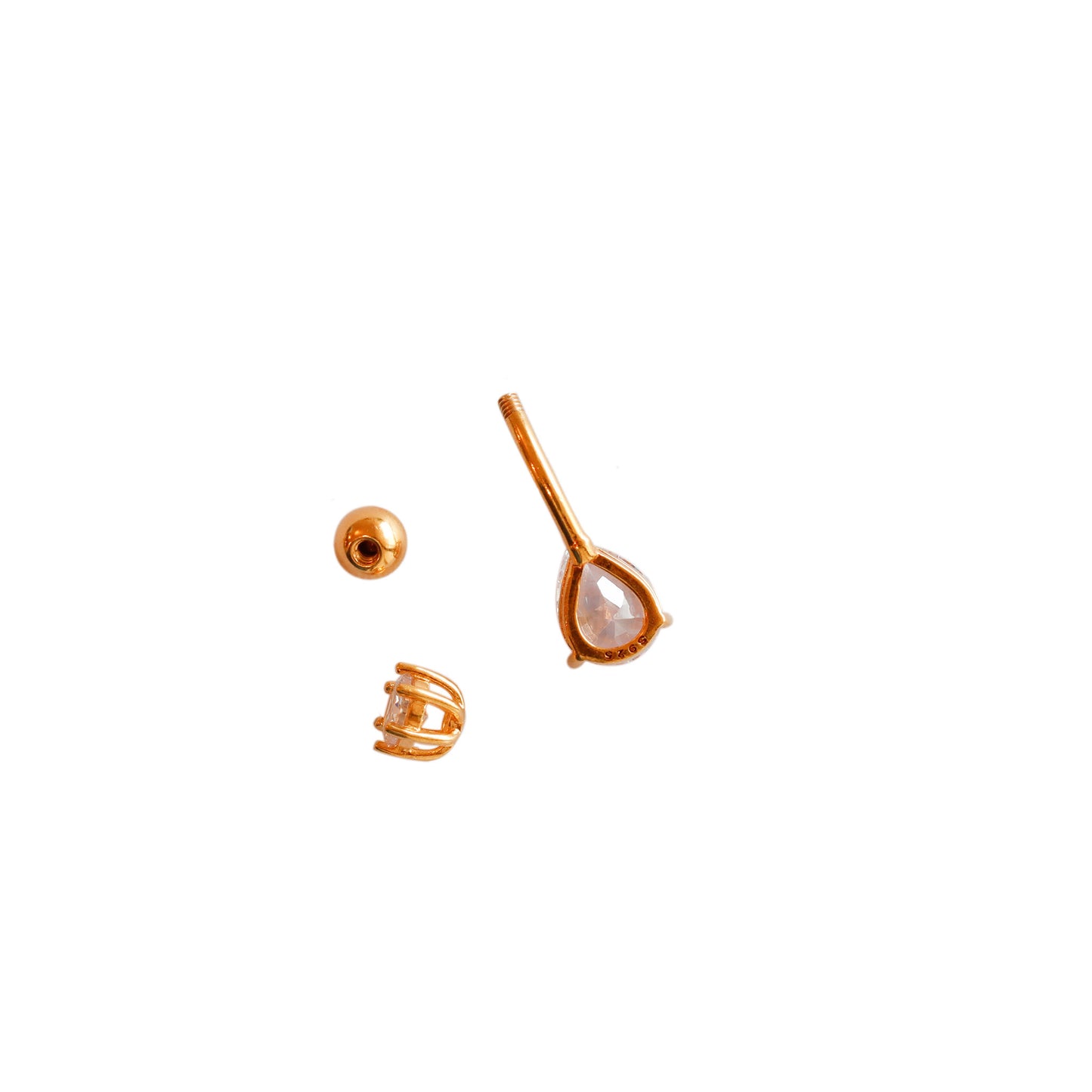 gold vermeil belly button piercing