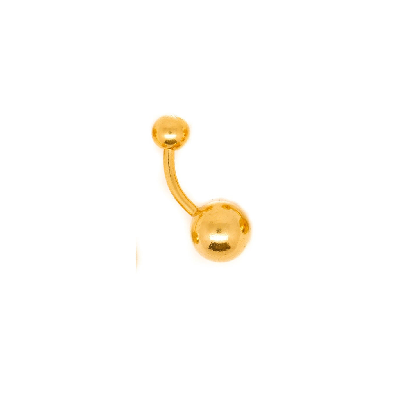 gold vermeil belly navel ring