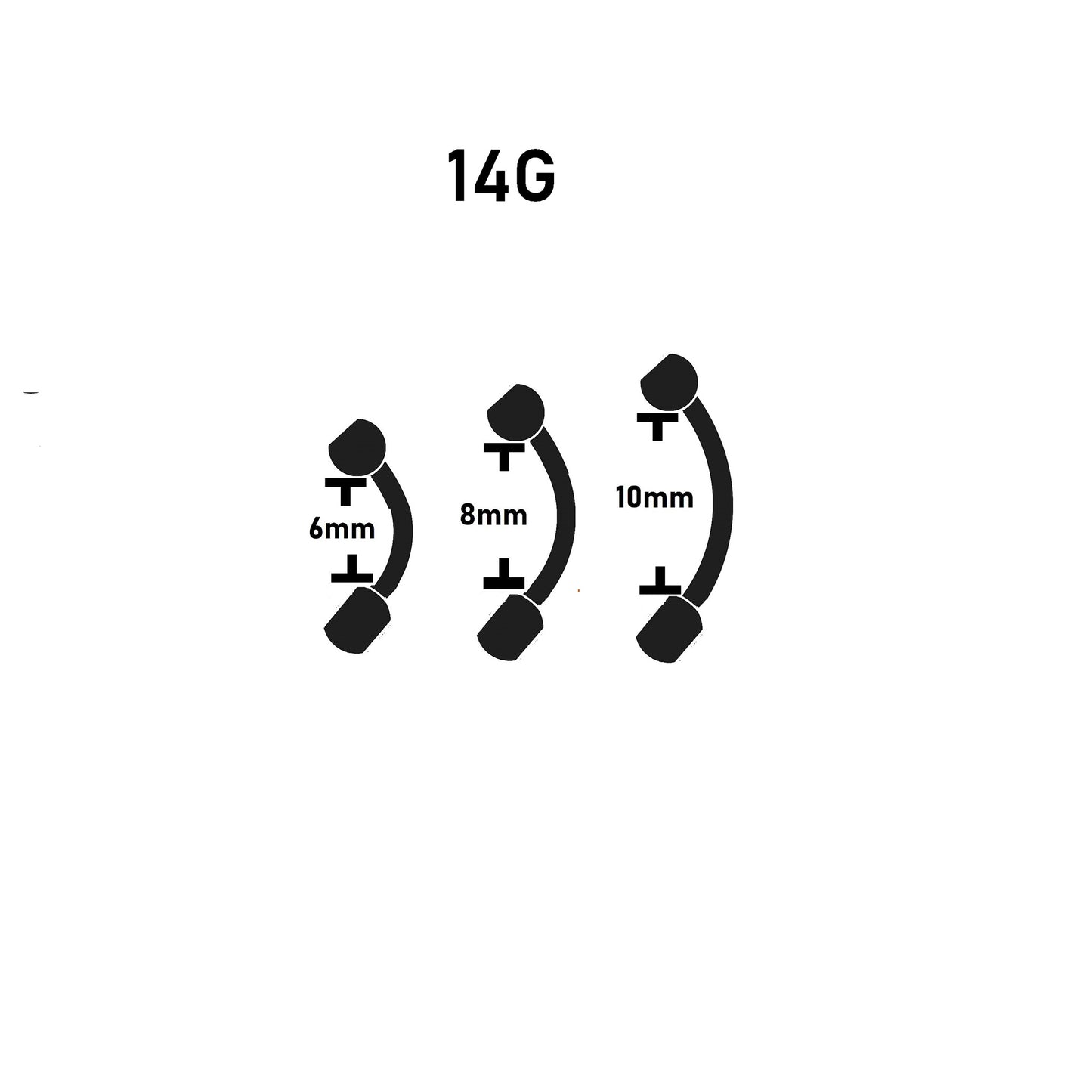 size guide belly ring
