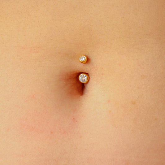 small navel piercing