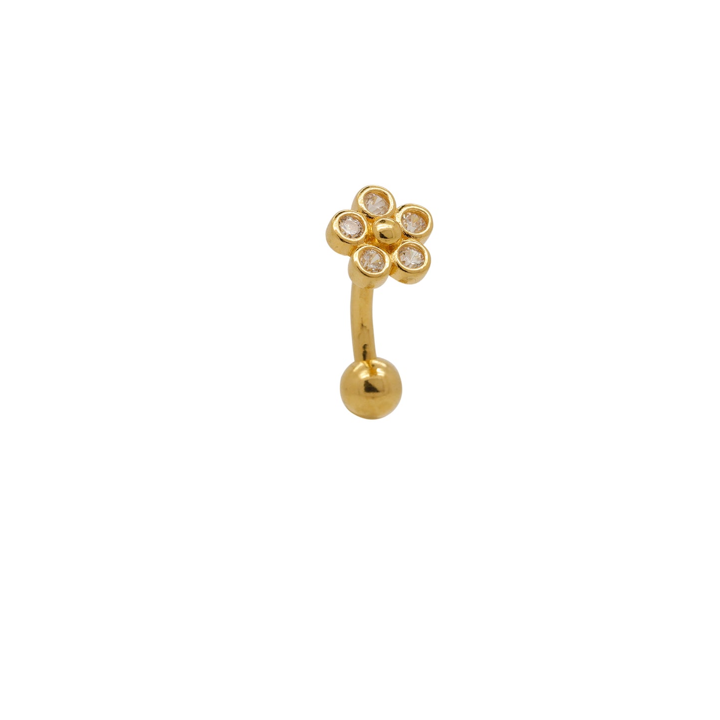 star reverse belly ring