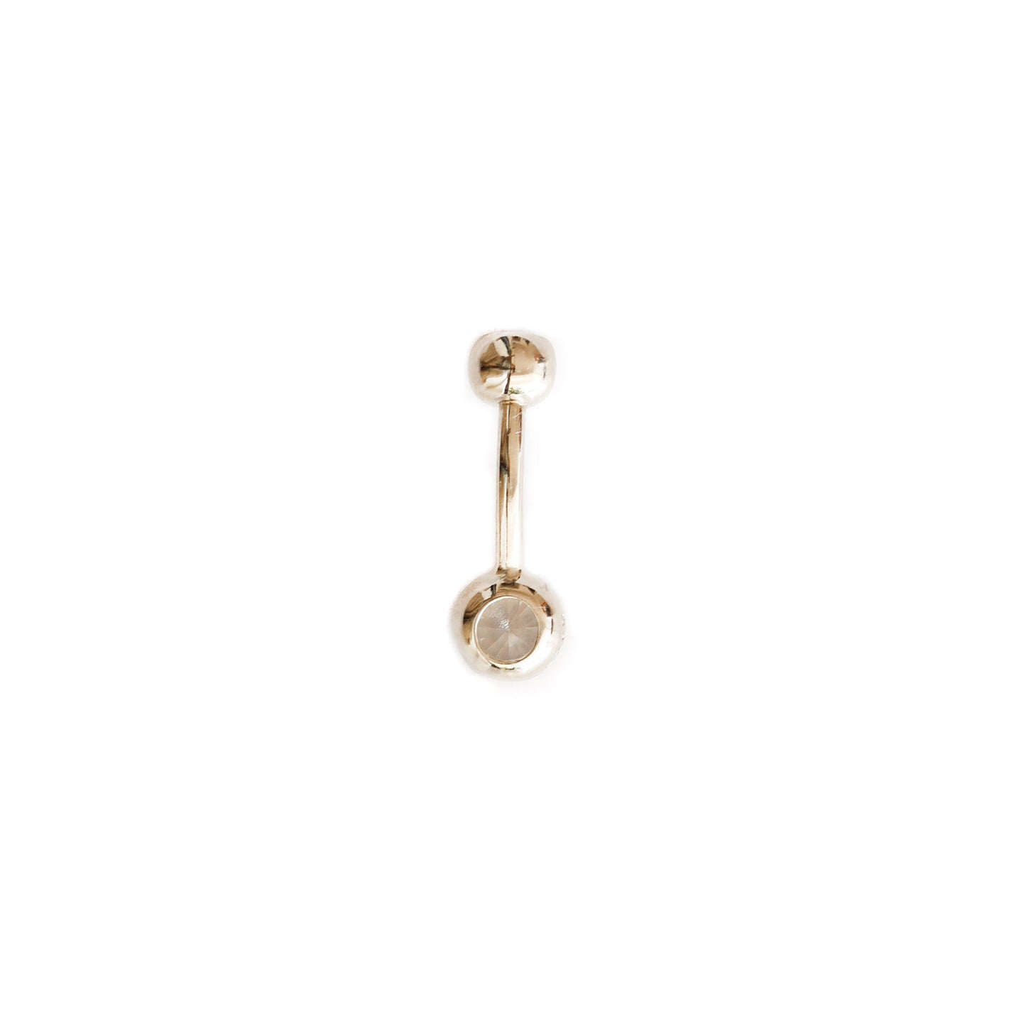 sterling silver dainty belly button ring