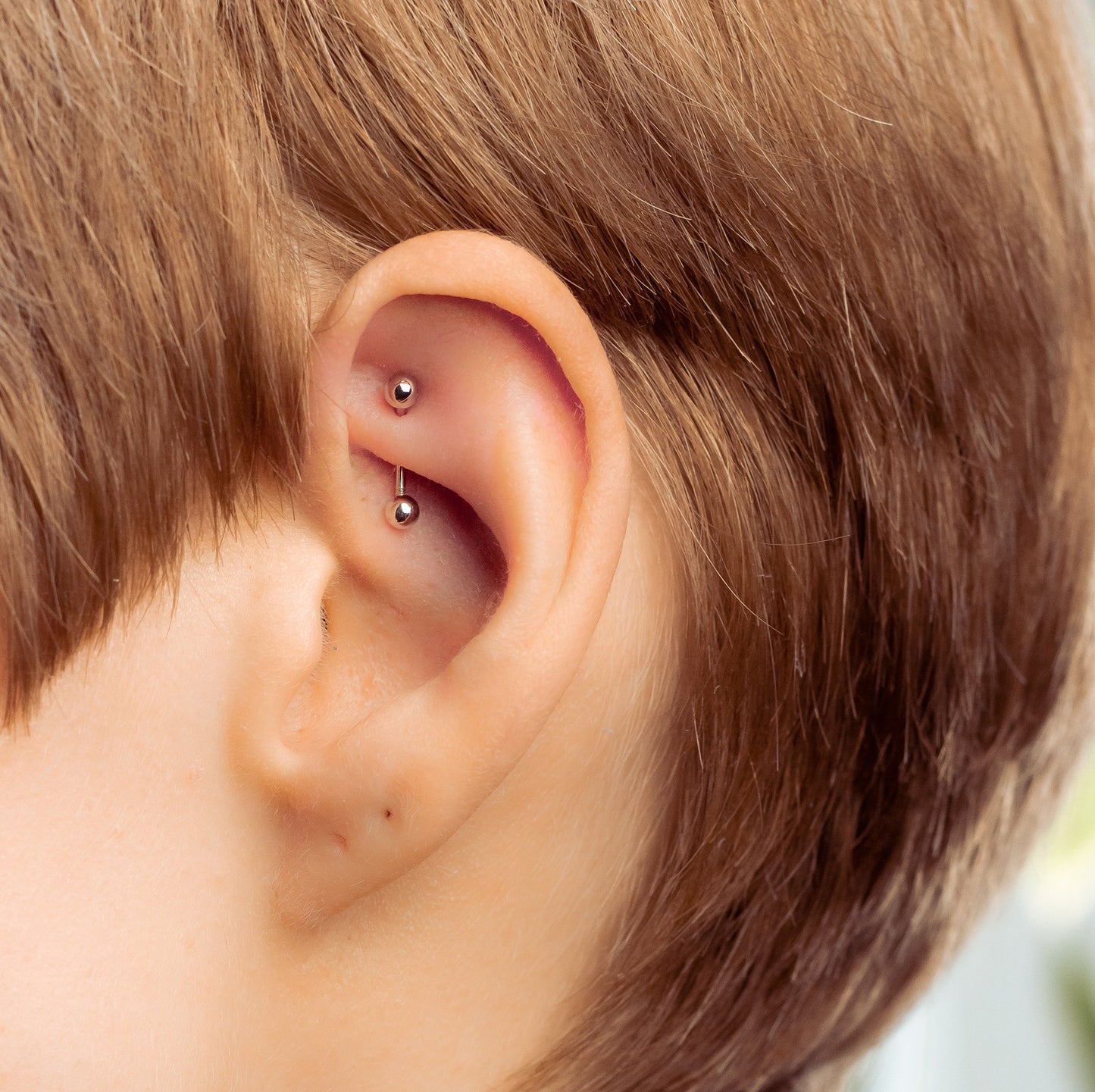 sterling silver rook piercing
