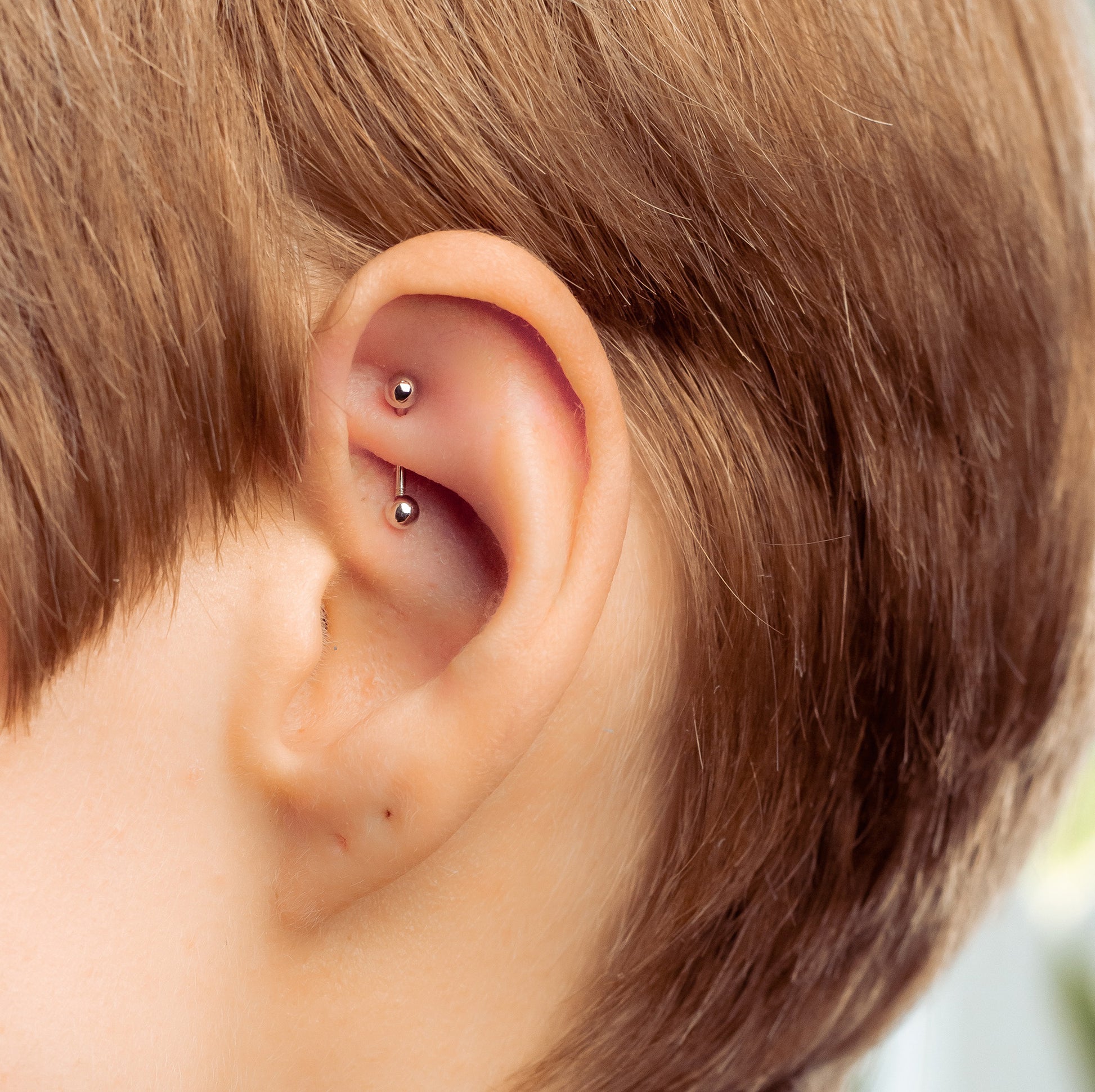 sterling silver rook piercing