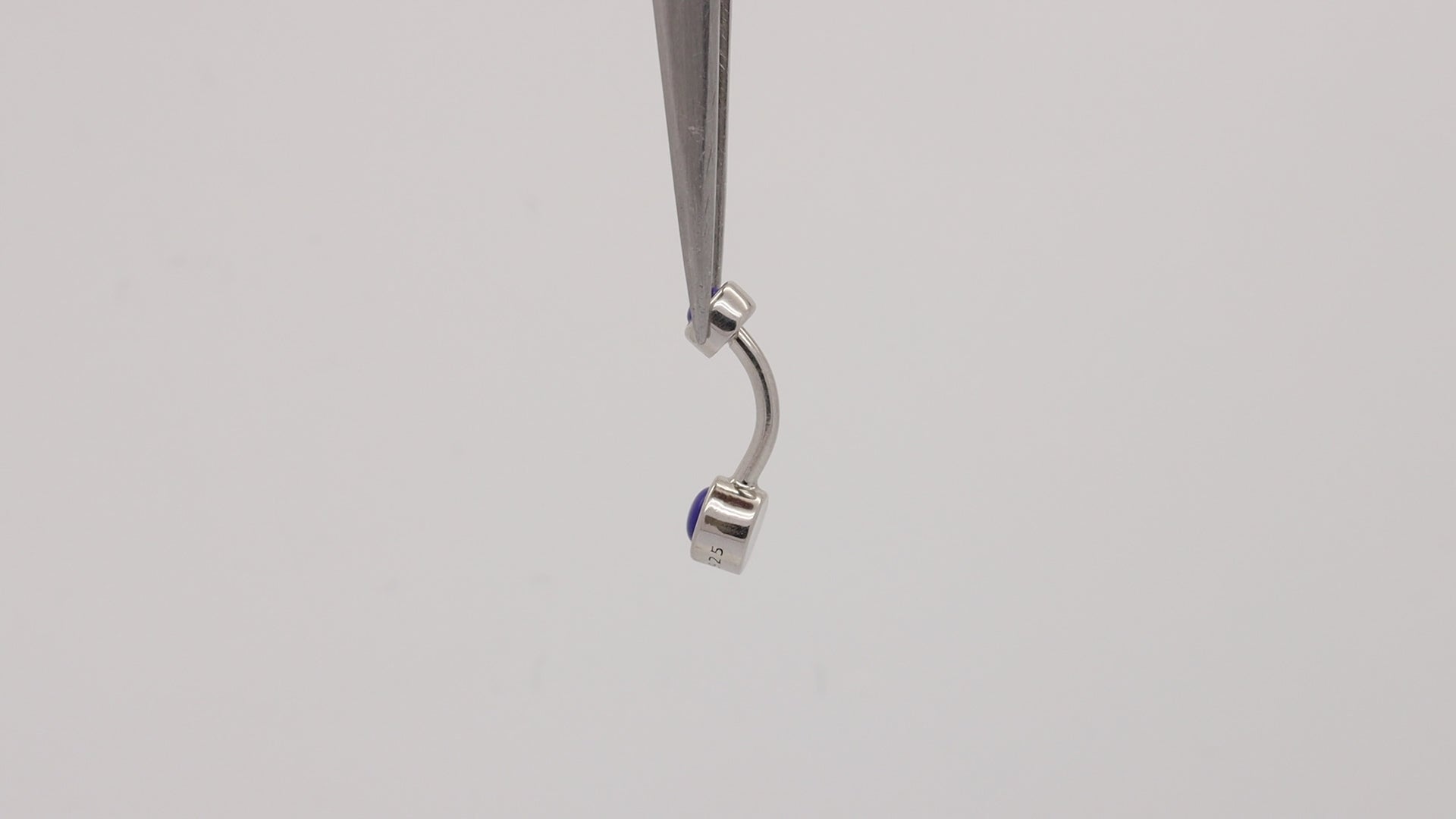 lapis lazuli belly button ring