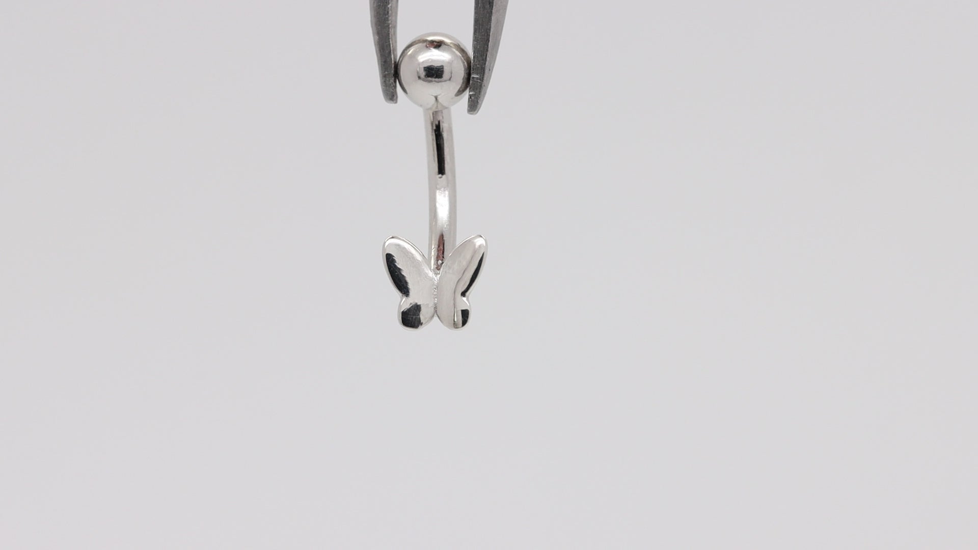 mini butterfly belly ring