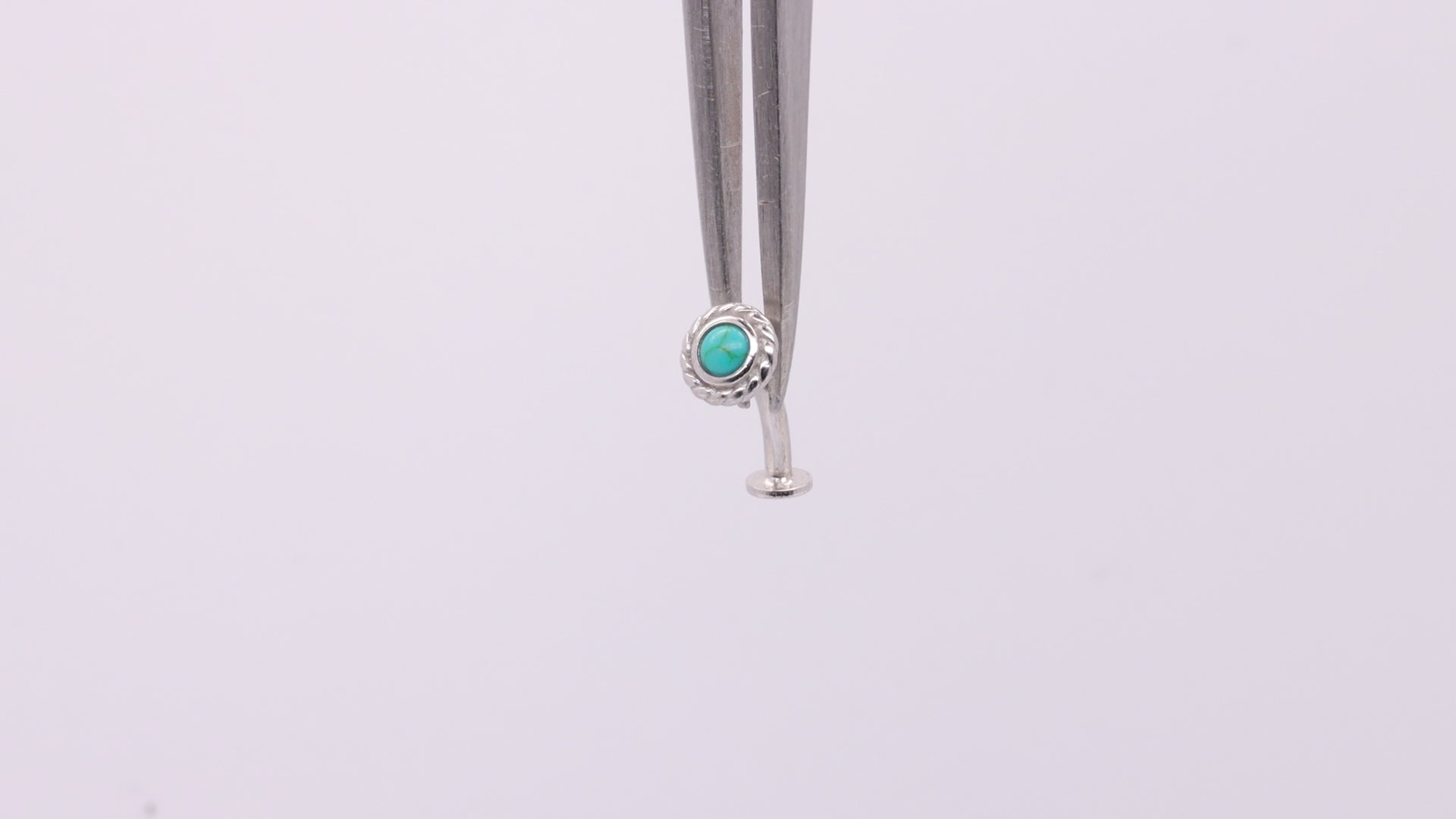 dainty floating belly button ring