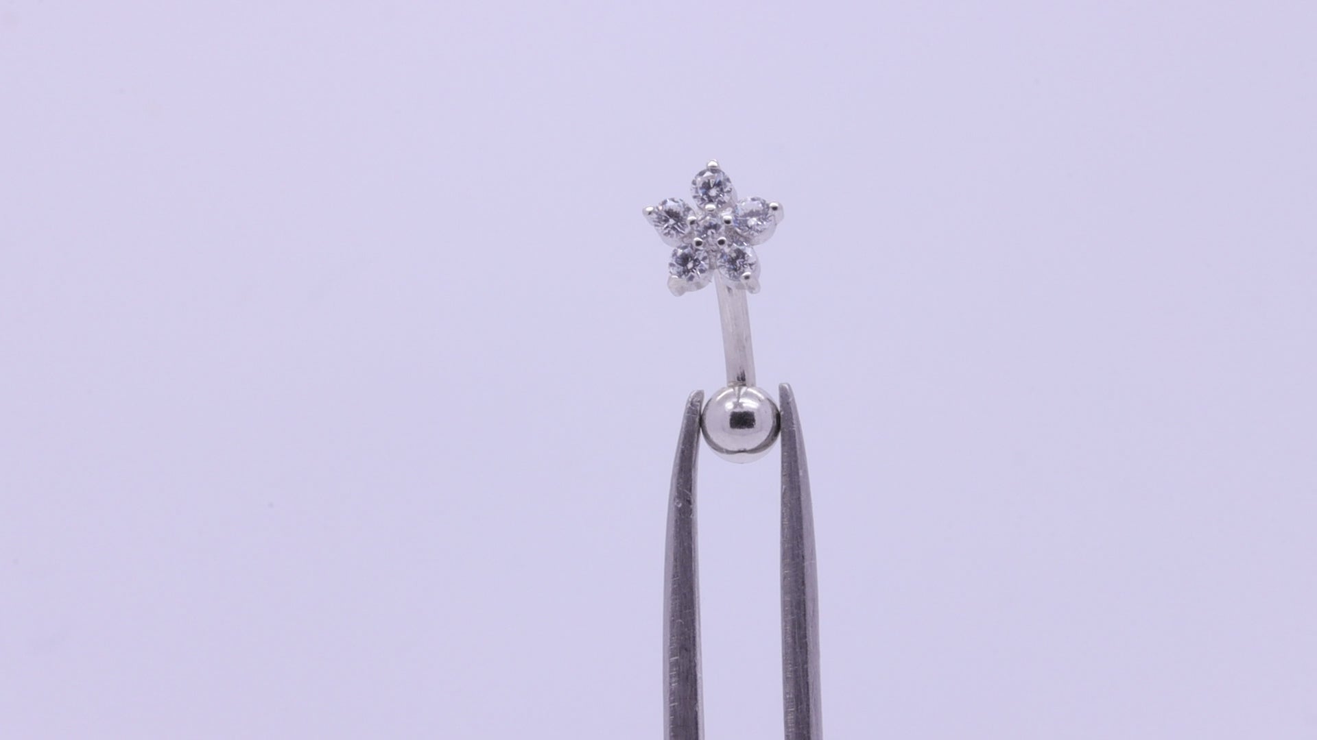 flower belly button ring