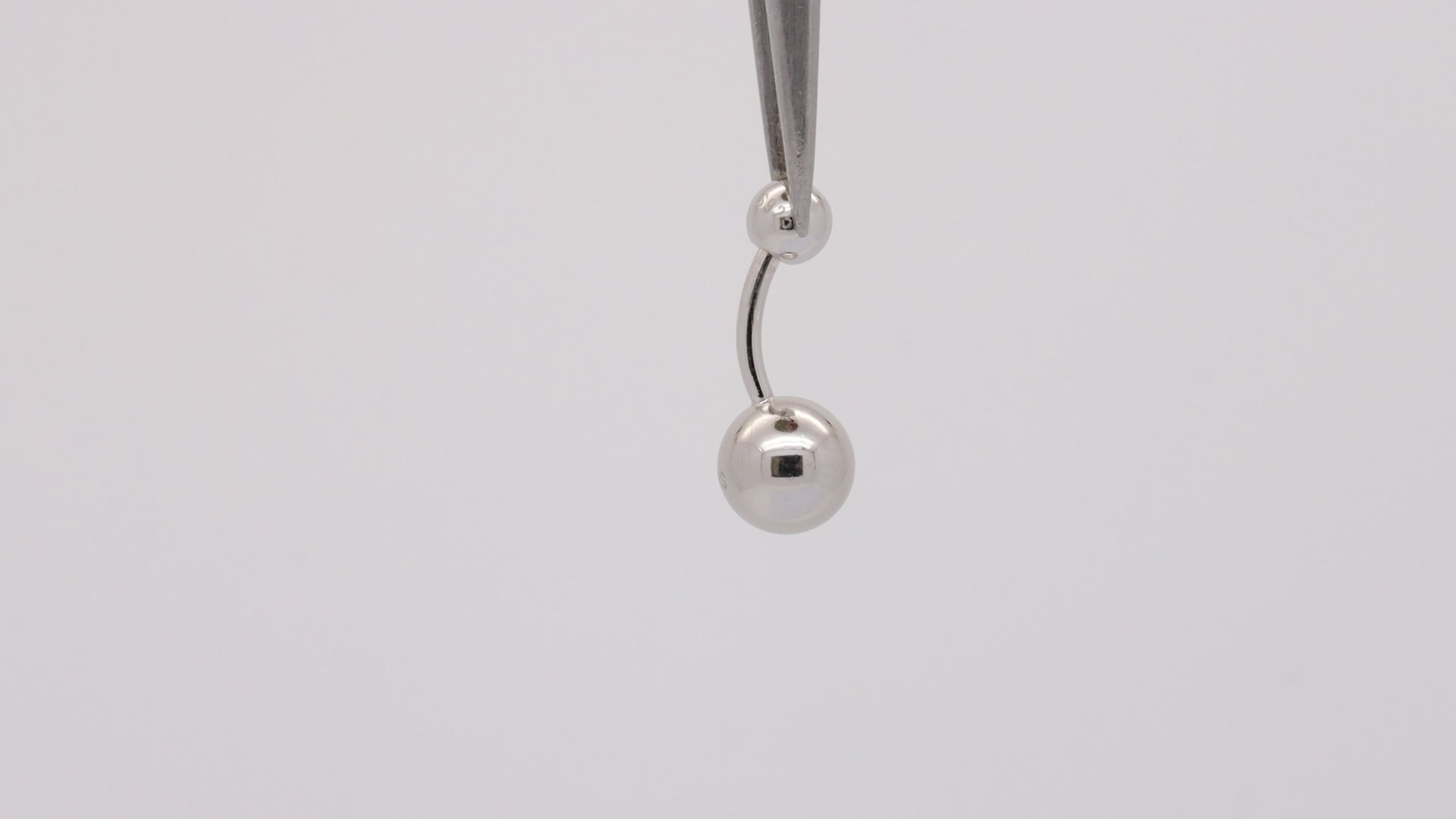 classic 925 silver belly button ring