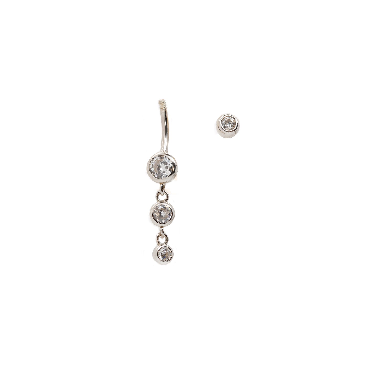 dangle belly button ring