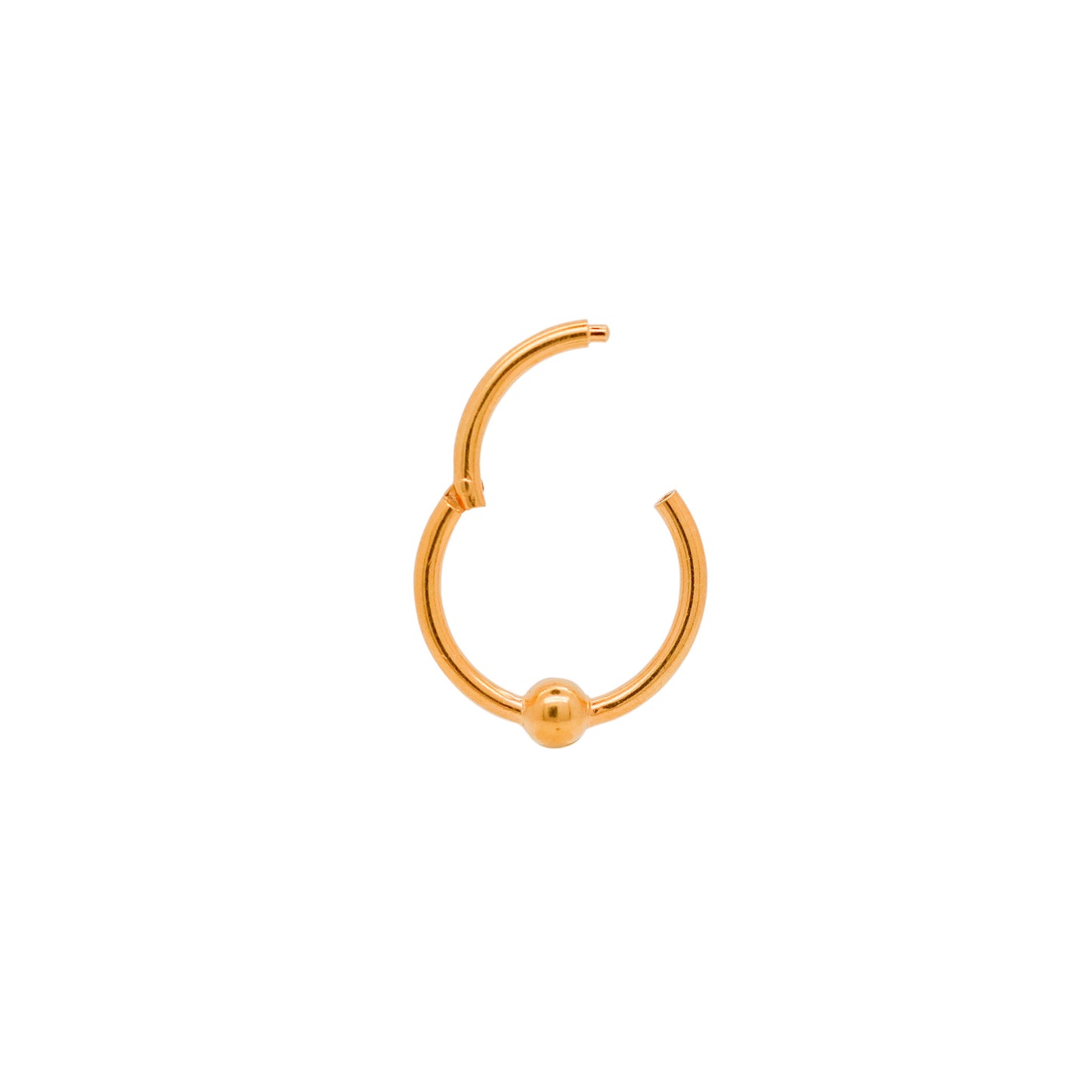 gold hinged hoop earrings