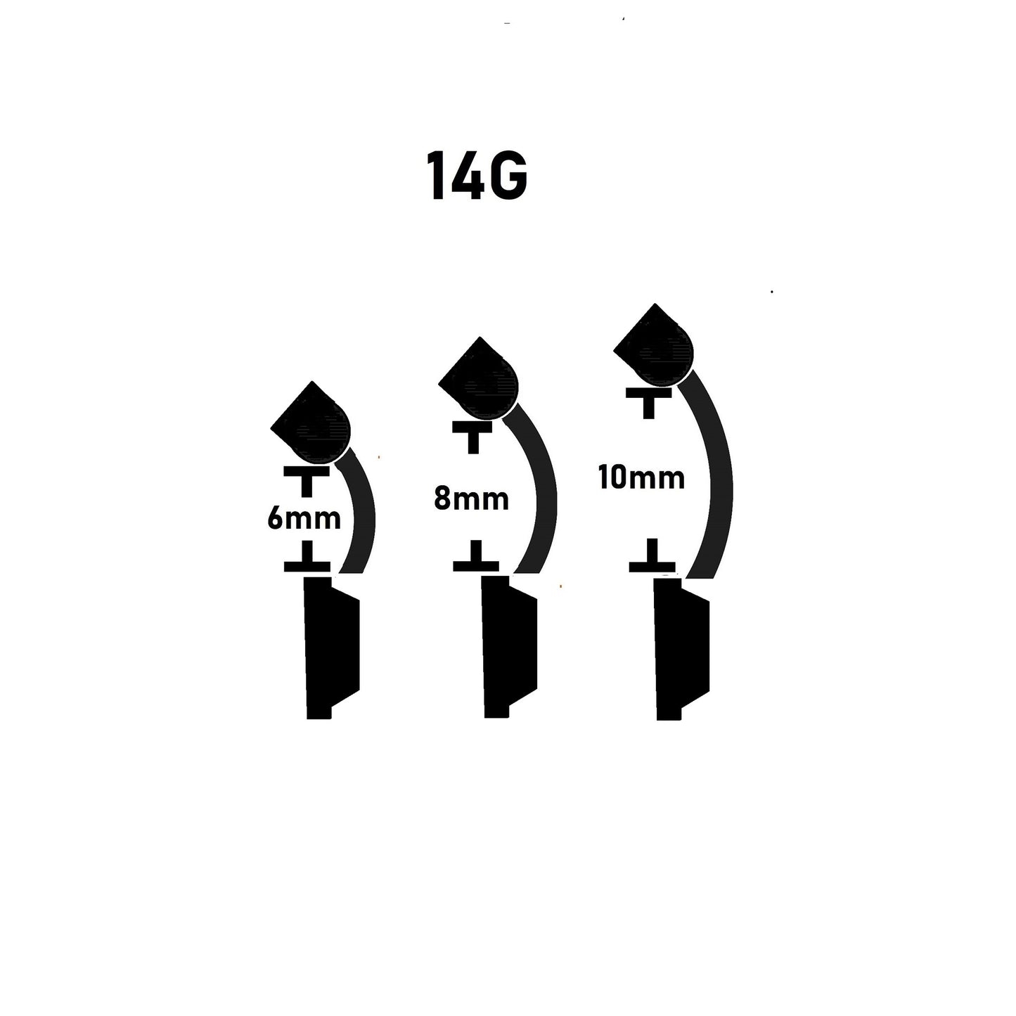 halo belly ring sizes