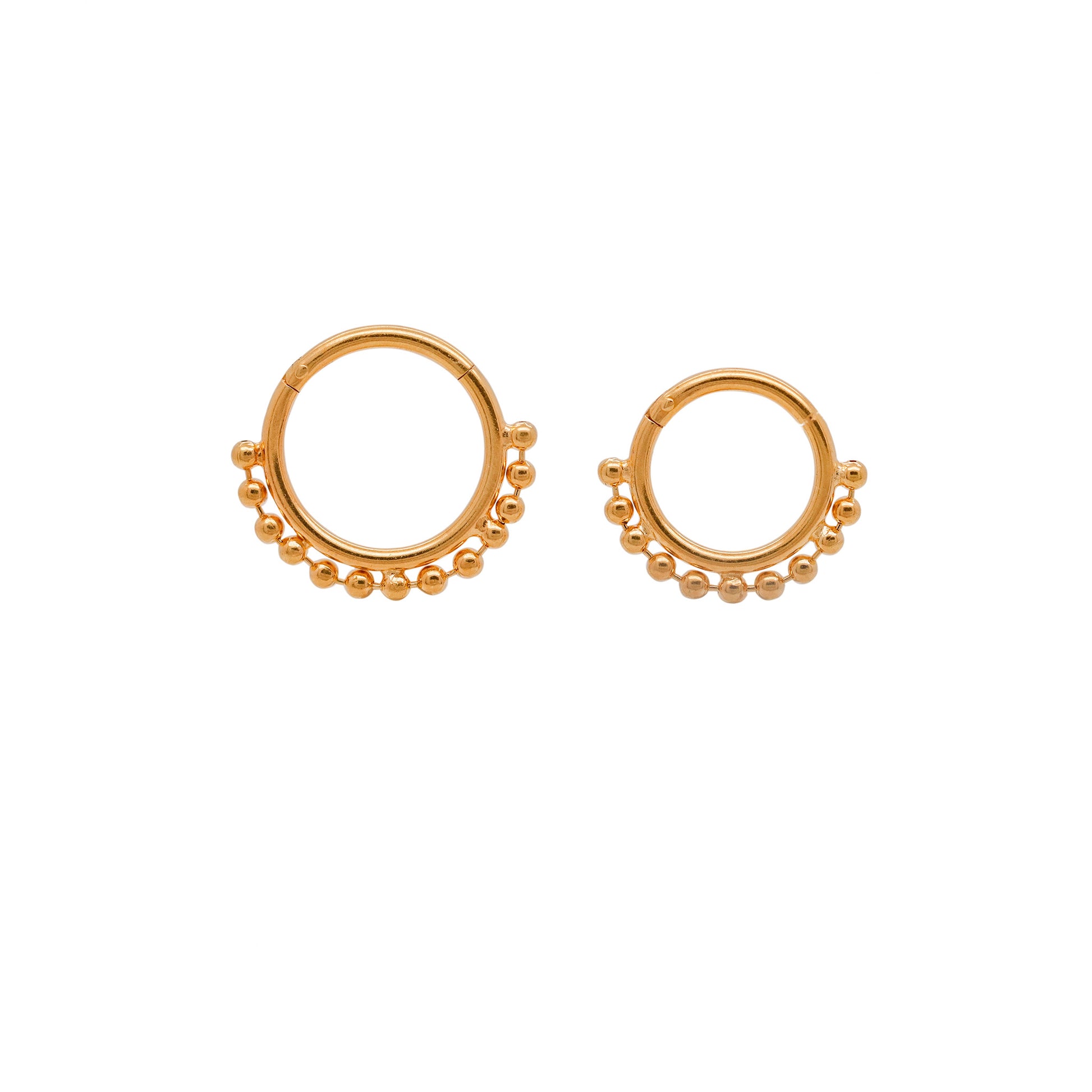 clicker hoop earring