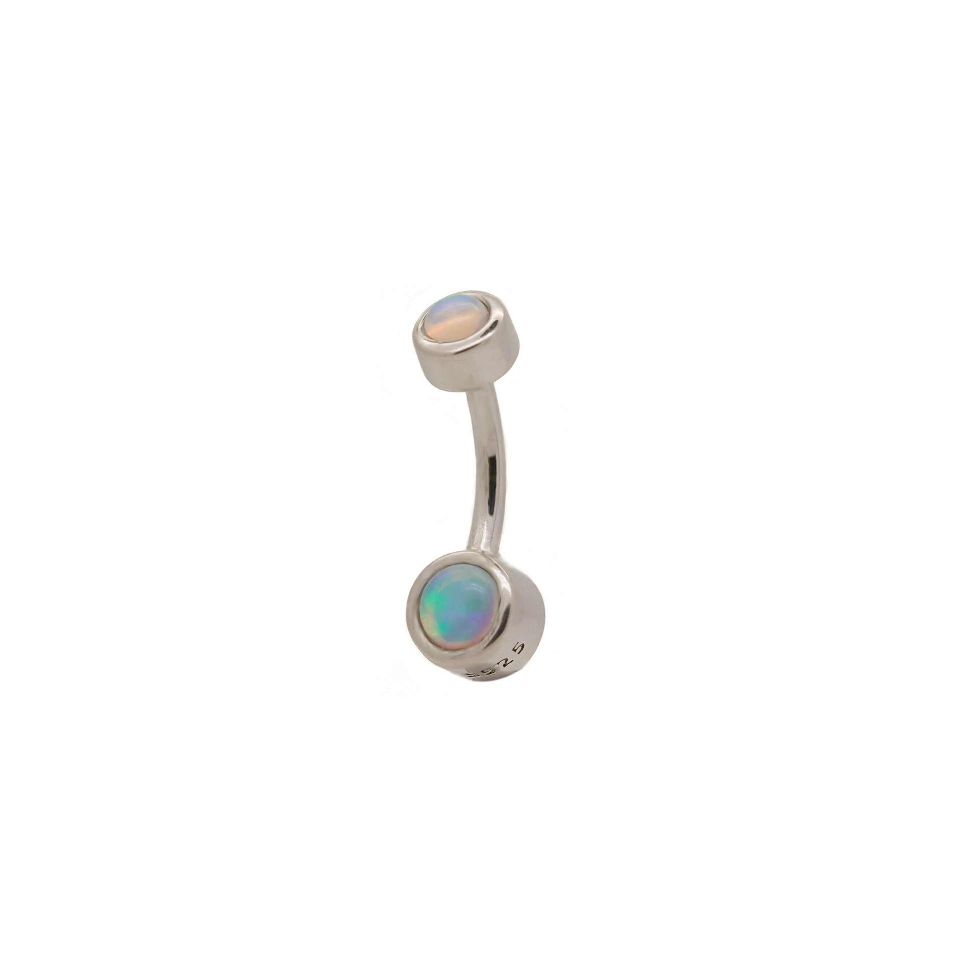 opal belly ring