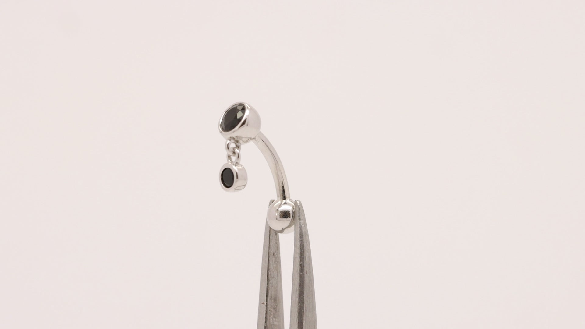 925 silver charm dangle reverse belly ring