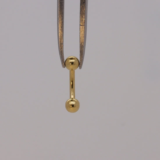 Gold Vermeil Dainty Belly Button Ring