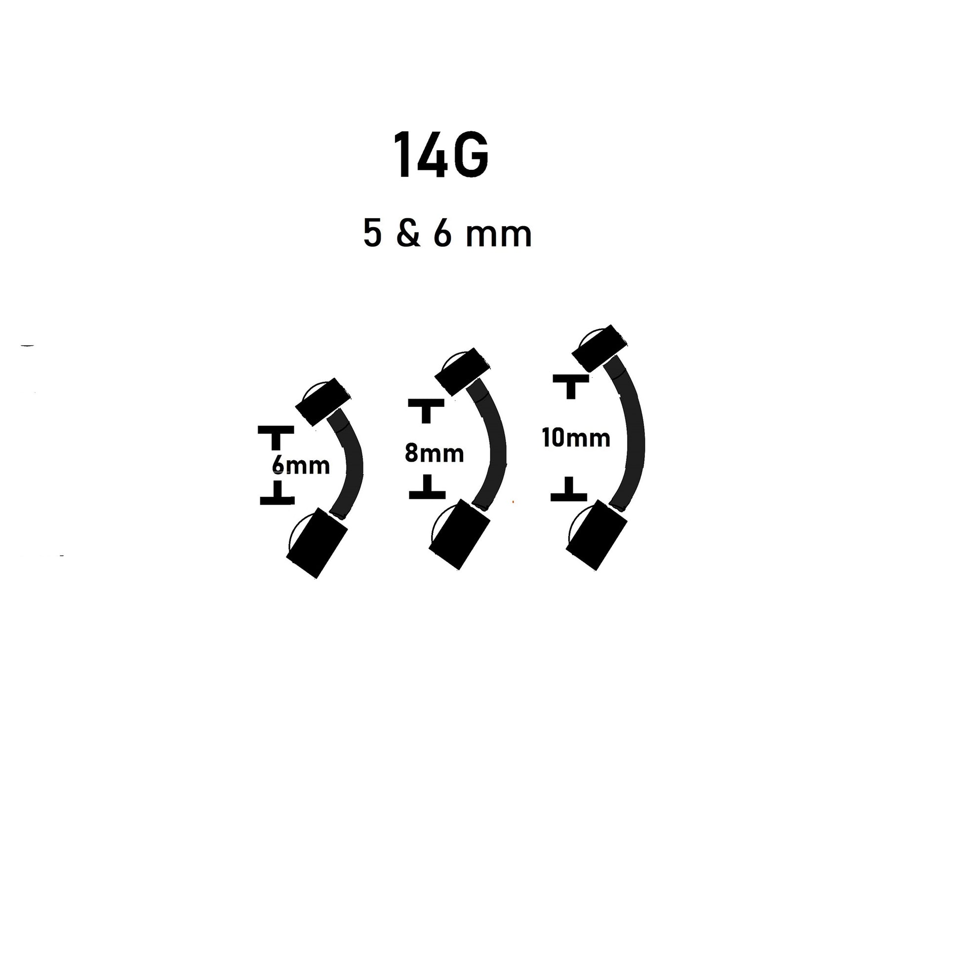 size guide belly ring