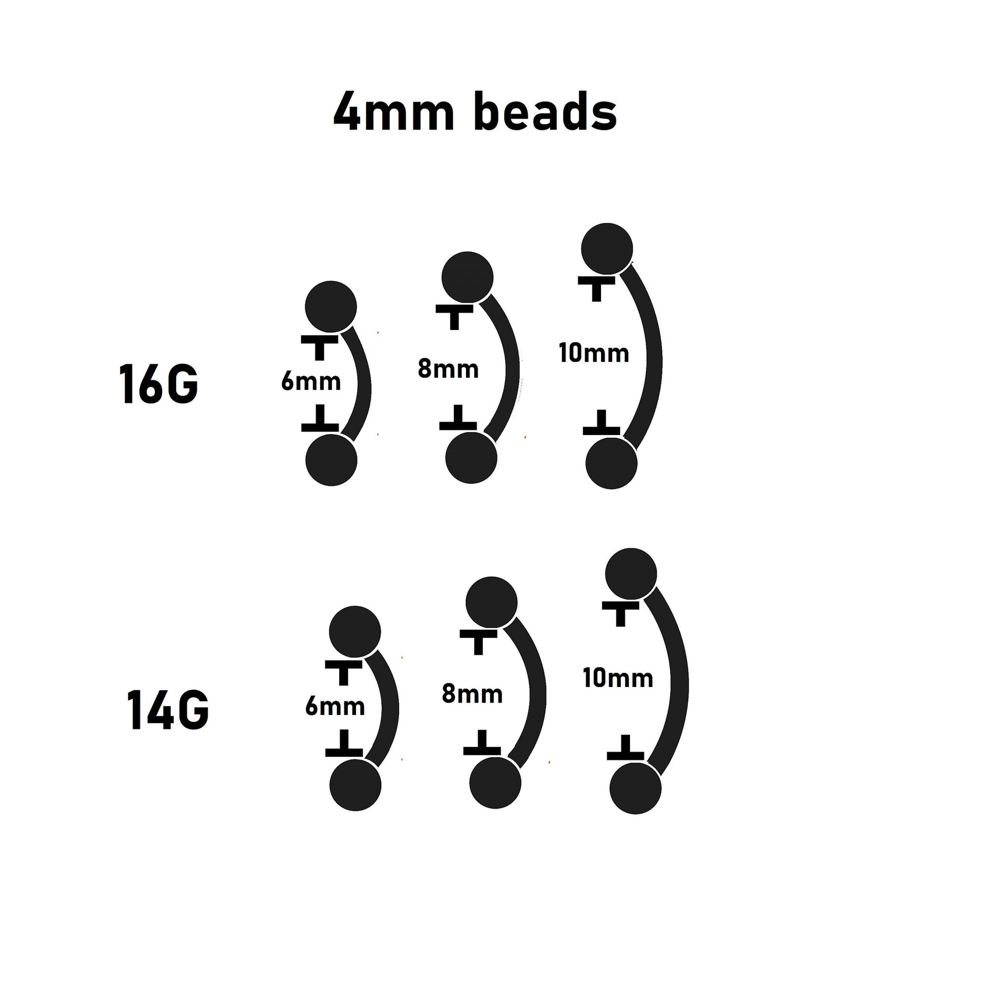 size guide belly ring