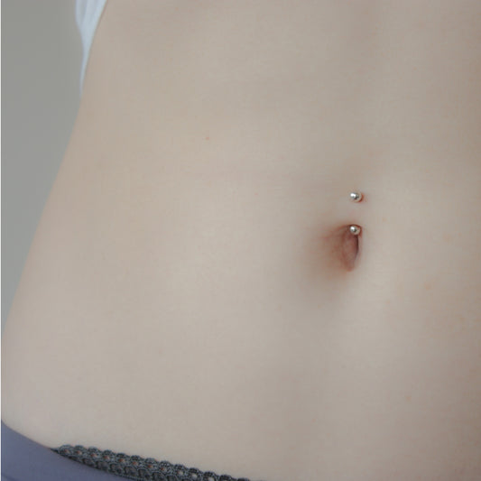 sterling silver belly button ring