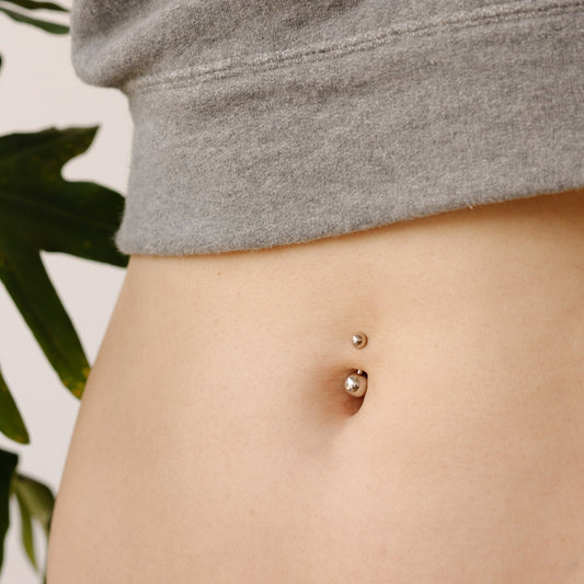 sterling silver navel piercing