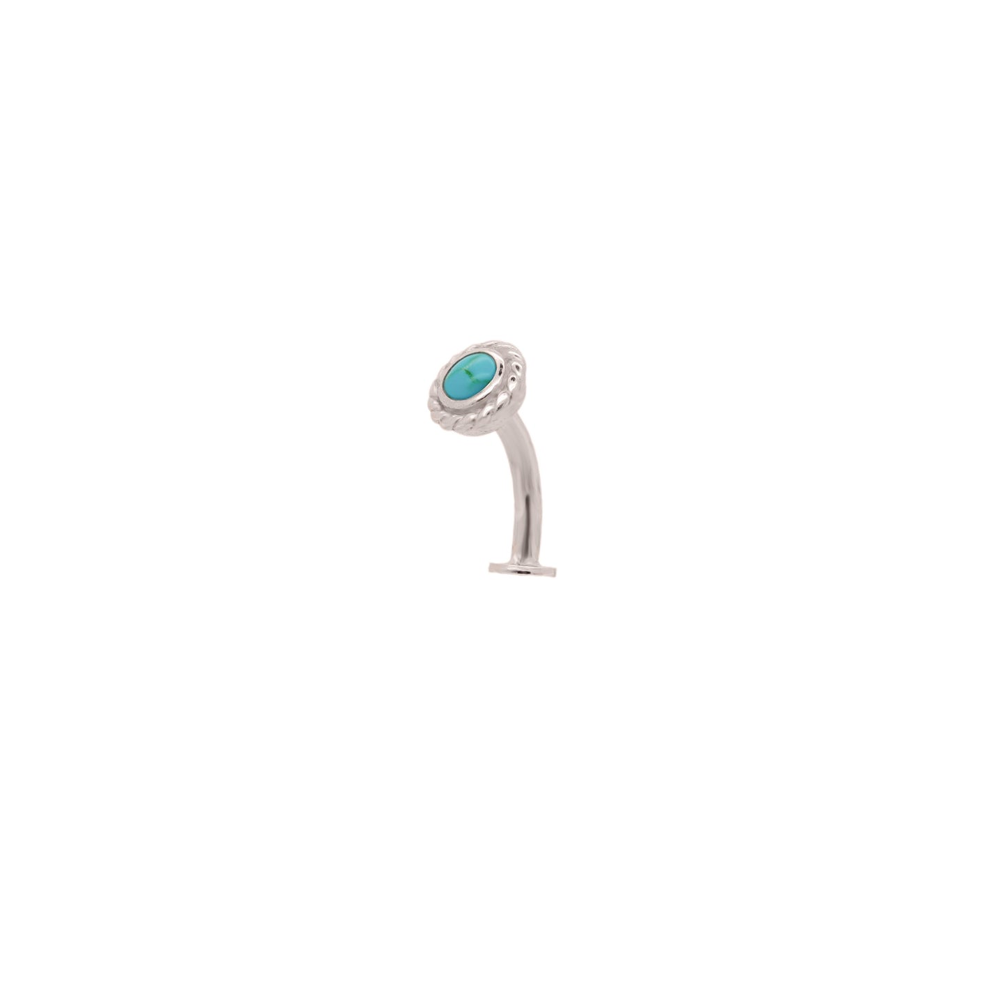 turquoise floating belly button ring