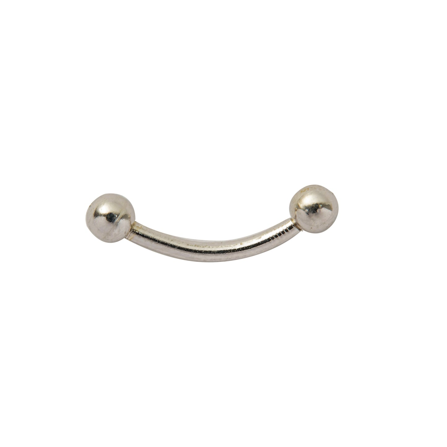 Solid 925 Silver | 16G Small Curved Barbell | 6mm 1/4" 8mm 5/16" 10mm 3/8" | Eyebrow | Septum | Daith | Rook - Sturdy South