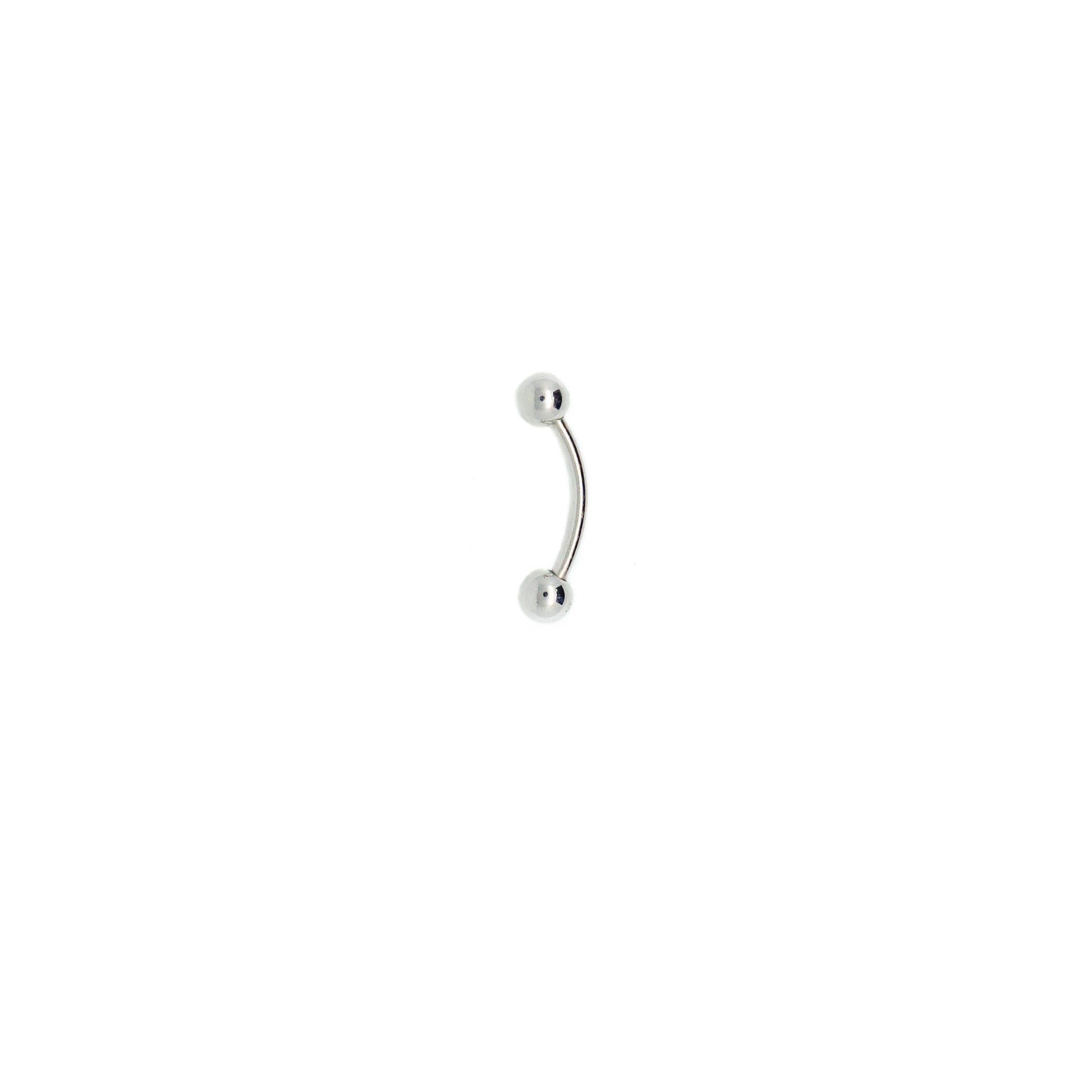 Solid 925 Silver | 20G Curved Barbell Rook Piercing | Snug | Eyebrow | Cartilage | Tragus | Earlobe | 5mm 7mm - Sturdy South
