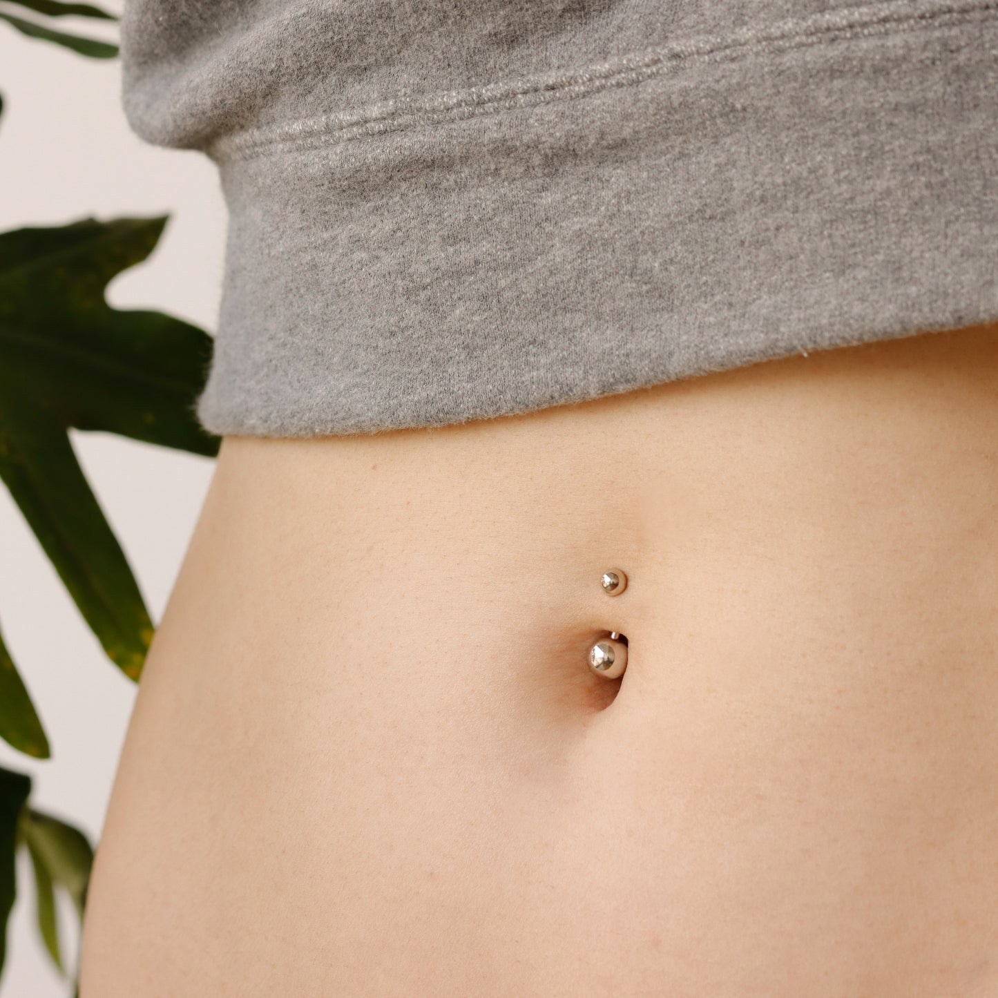 Solid 925 Silver | 16G/14G Classic Ball Combination Belly Ring | 6mm 1/4" 8mm 5/16" 10mm 3/8" - Sturdy South