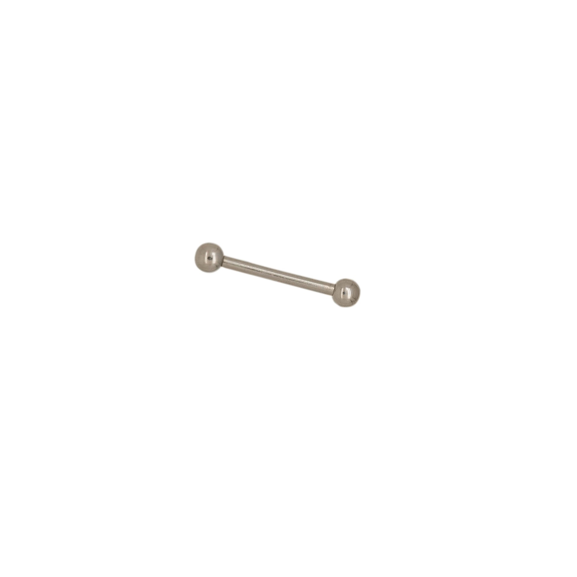 Solid 925 Silver | 16G 3mm Double Ball Straight Barbell | Eyebrow | Nipple | Ear 6mm 1/4" 8mm 5/16" 10mm 3/8" 12mm 1/2" 14mm 9/16" - Sturdy South